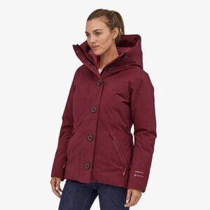 Patagonia Down Goretex Jacket Parka Winter Frozen Range Jacket Red Small